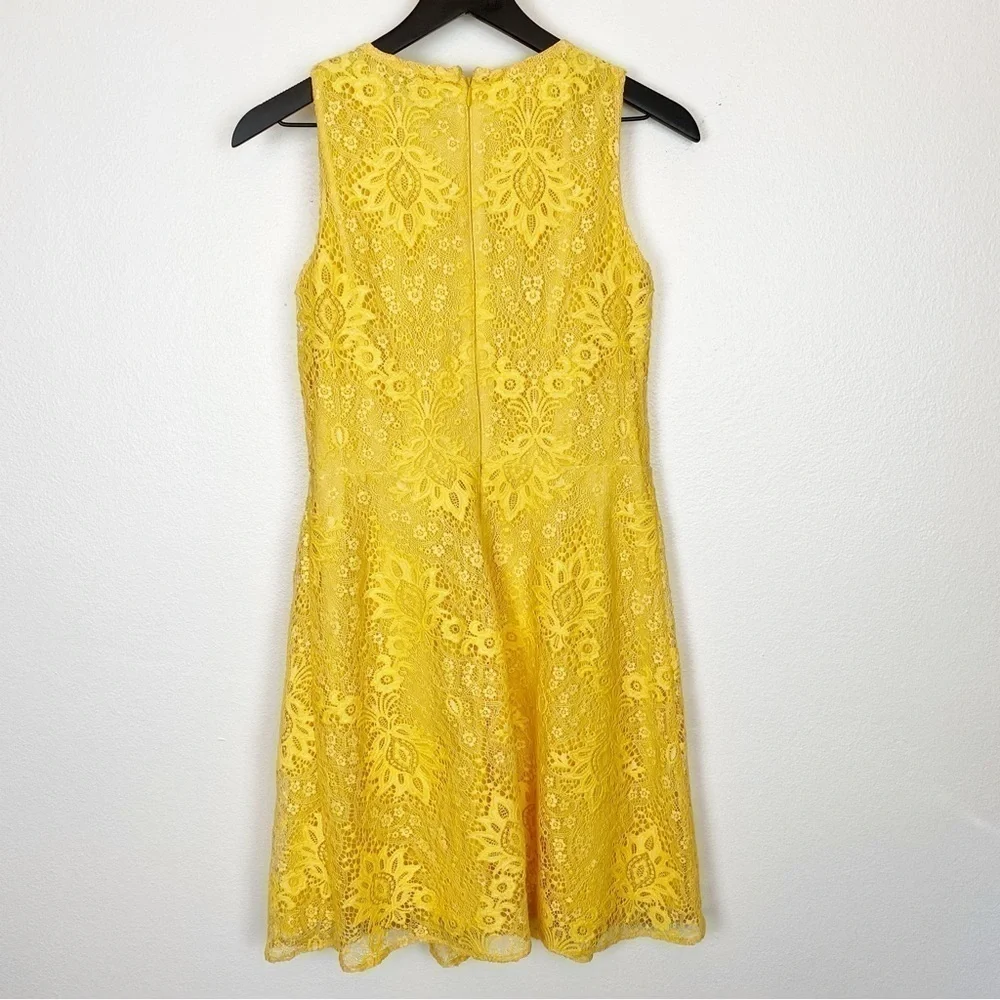 ONE33 Social Lace Yellow Marigold Dress - Picture 3 of 4